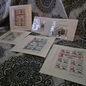 Collectible Stamp Sheets with Various Designs